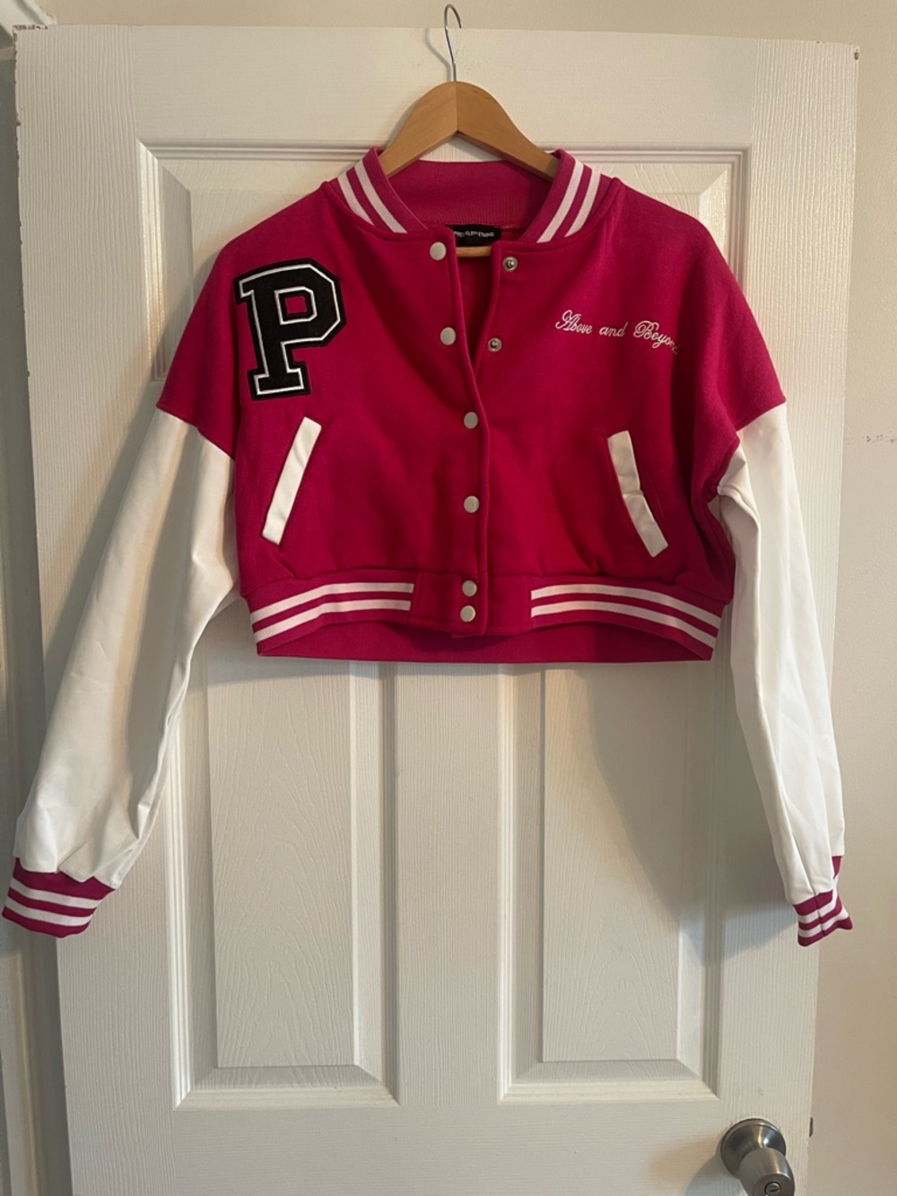 PrettyLittleThing Hot Pink Cropped Jacket